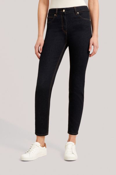 Luisa Spagnoli Pants Women Blue Opra|Jeans With Logo